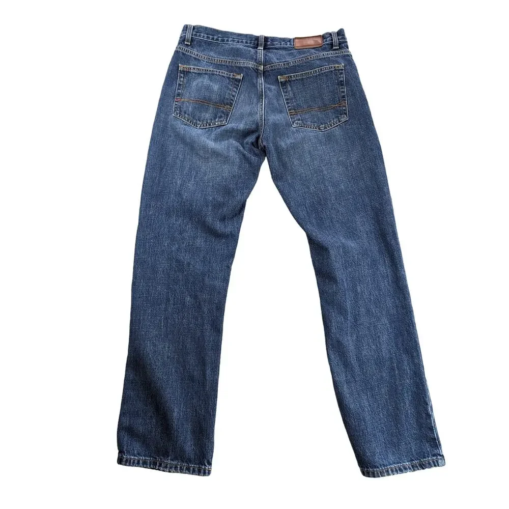 Y2K Tommy Hilfiger Jeans Mens 32 x 30 Blue Denim Straight Leg Preppy Office Work